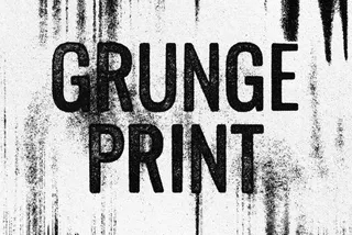 Grunge Print Text Effect