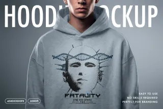 Streetwear Hoodie Print Mockup