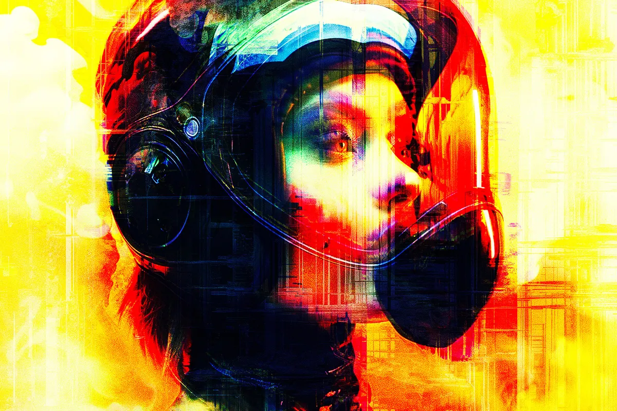 Glitch Distortion Photo Effects
