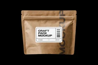 Craft Package Bag Mockup