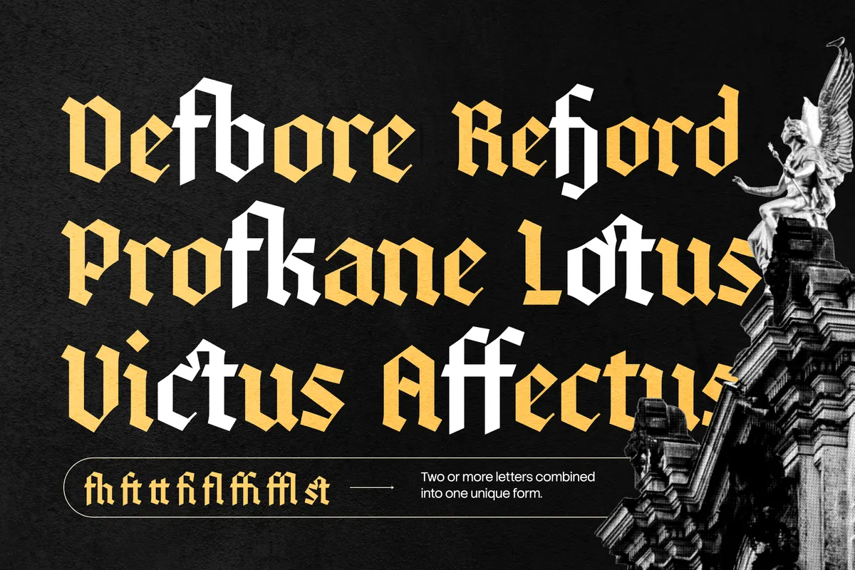 Quitestar — Gothic Blackletter Display Font | Pixelbuddha