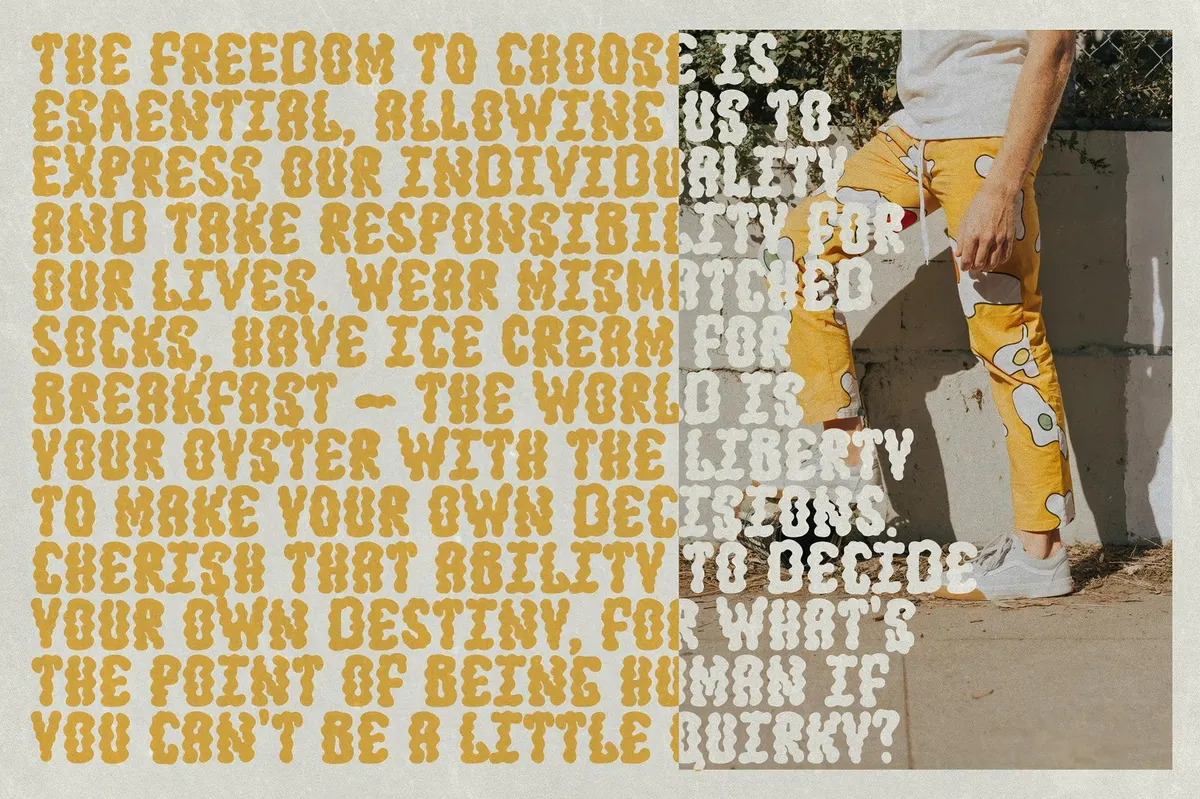 Jump Up — Wavy Groovy Font Duo