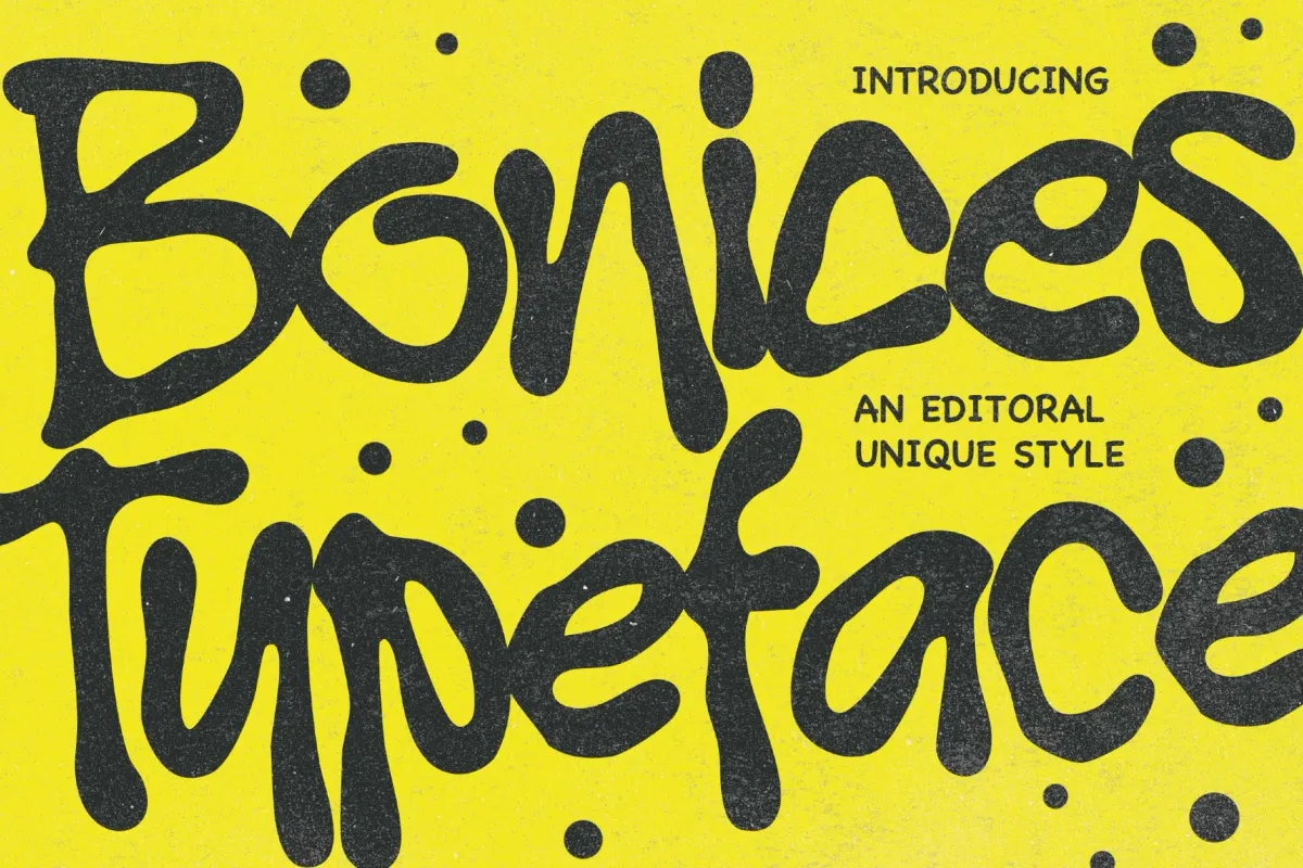 Bonices - Hand Drawn Display Font