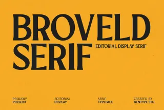 Broveld Serif – Editorial Display Font