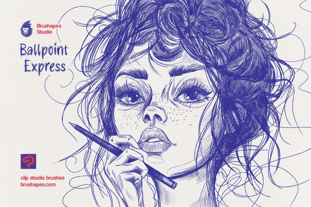 Ballpoint Pen Clip Studio Brushes