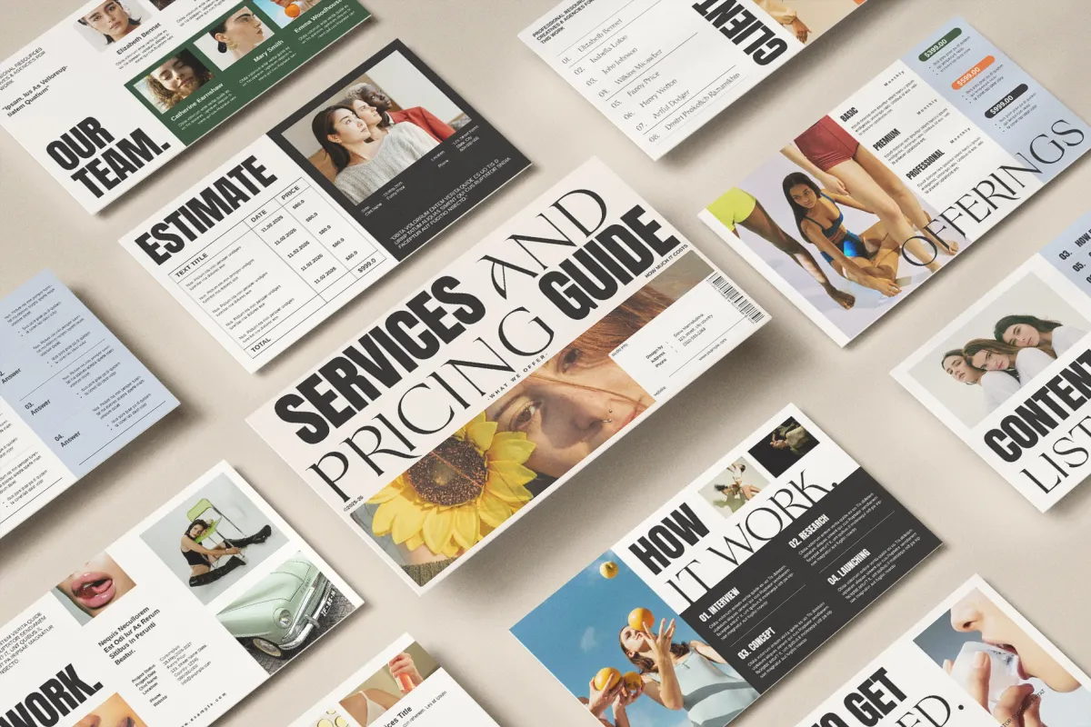 Services and Pricing Guide Presentation Template