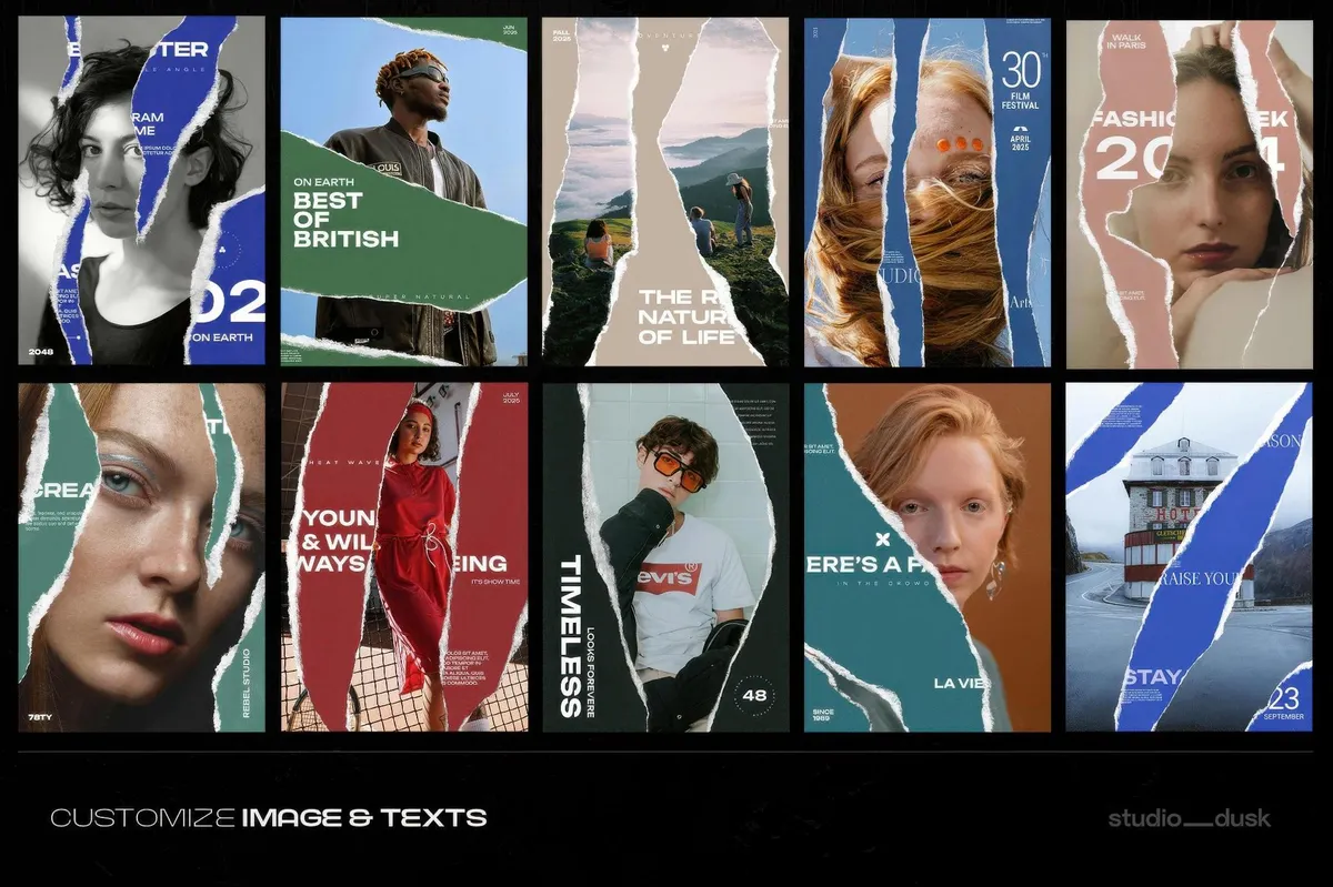 Torn Poster Templates