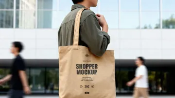 Canvas Tote Bag Mockup