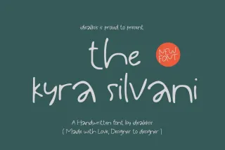 The Kyra Silvani - Cute Handwriting Font