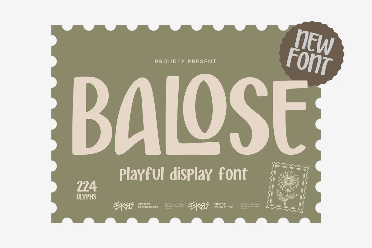 Balose - Playful Rounded Display Font
