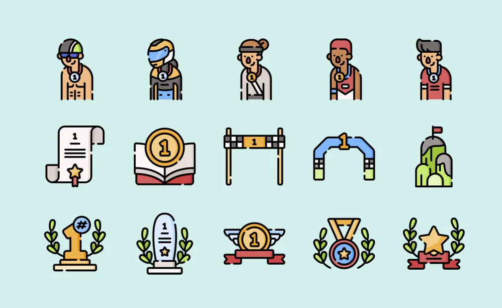 Winning Vector Icons