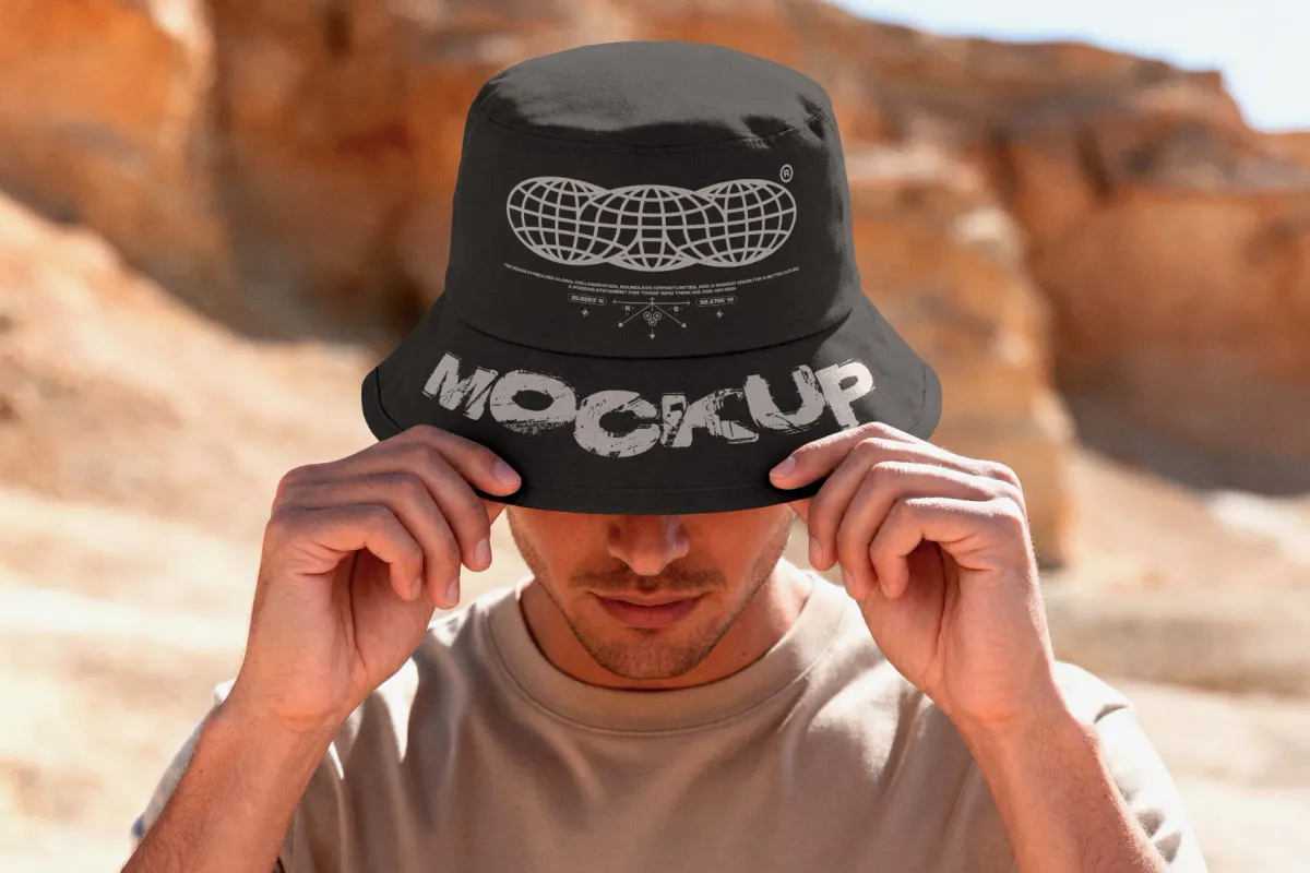 Outdoor Bucket Hat Mockup