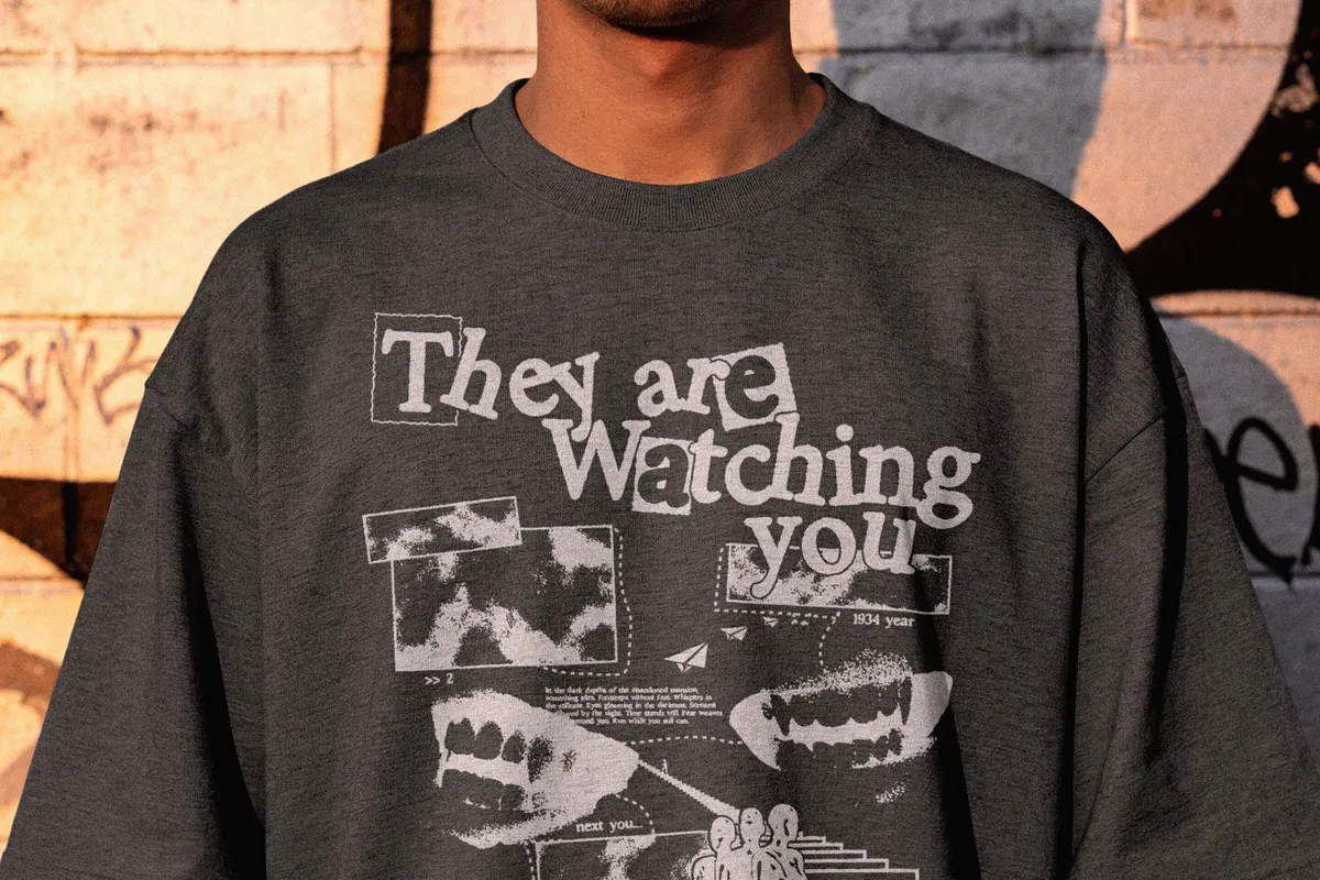 Graffiti Wall T-Shirt Mockup