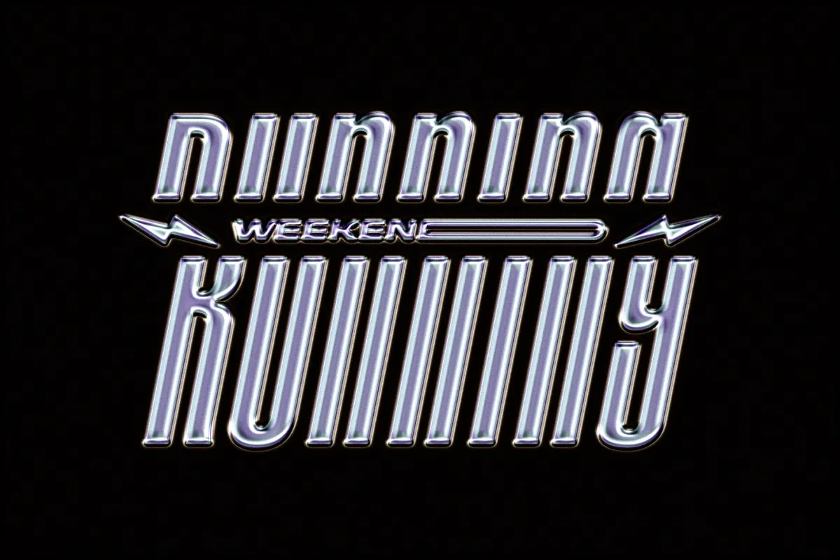 Original Chrome Text Effect