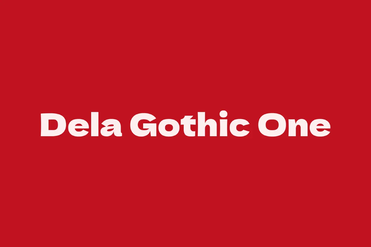 Dela Gothic One - 90s Japanese Font