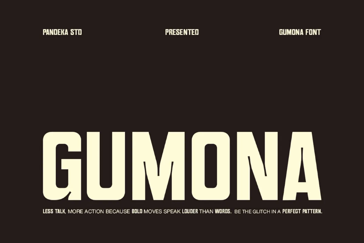 Gumona - Bold Condensed Display Font