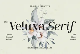 Veluxa Serif – Elegant Branding Serif Font