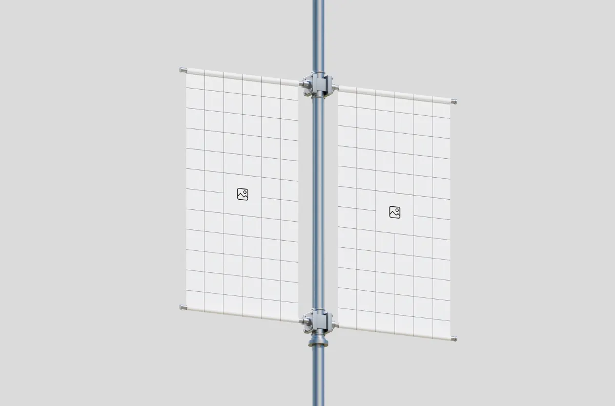 Pole Banner Mockup