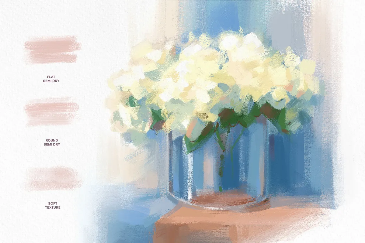 Gouache Procreate Brushes Collection