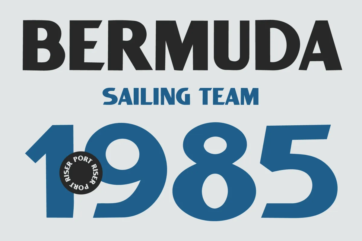 SFC Port Riser - Nautical Display Font