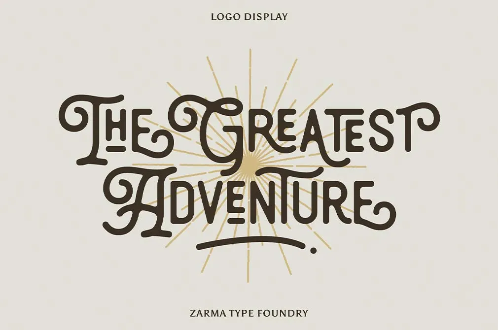 Thourenz — Monoline Vintage Font