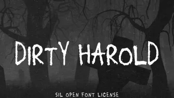 Dirty Harold - Creepy Chalk Font