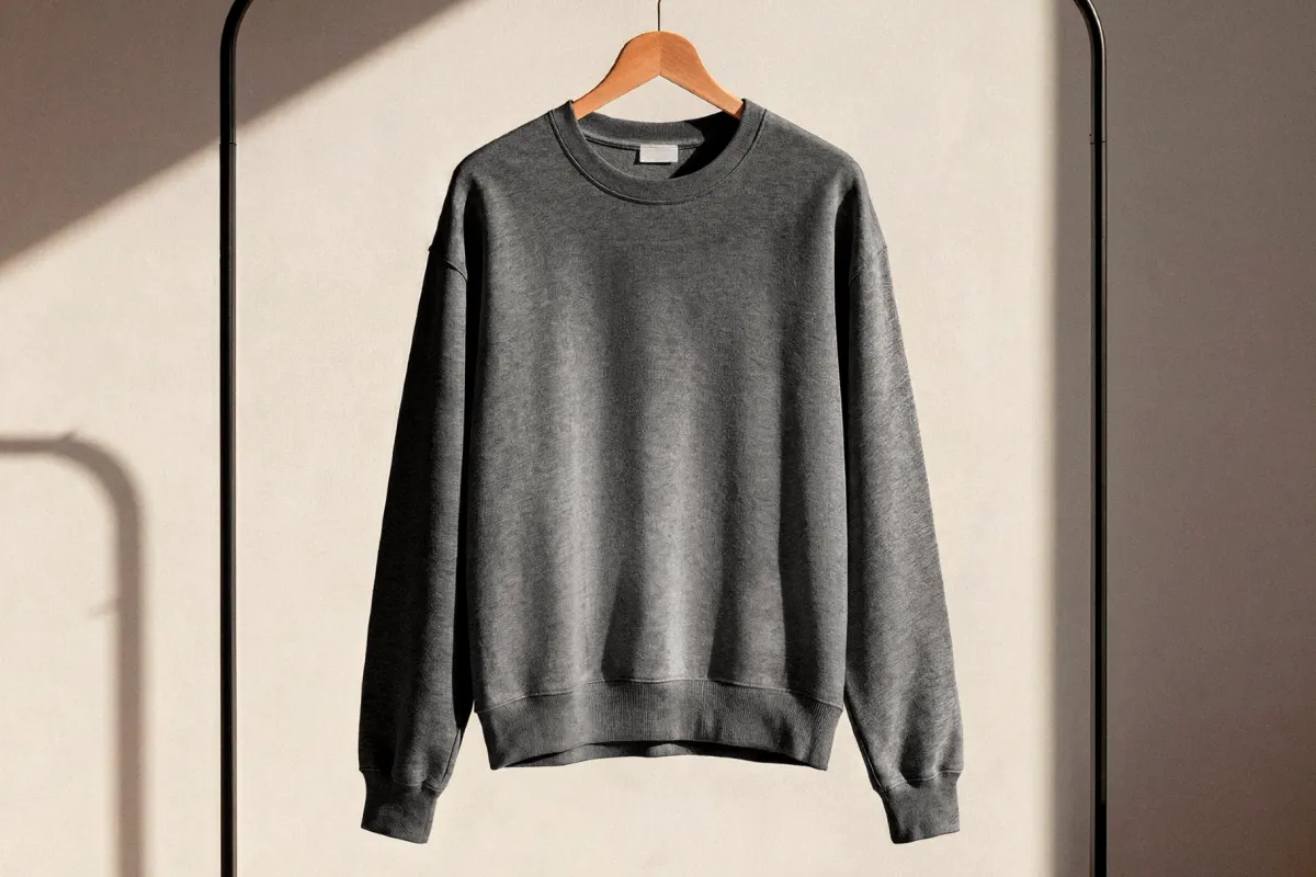 Sweatshirt on Clothing Rack Mockup