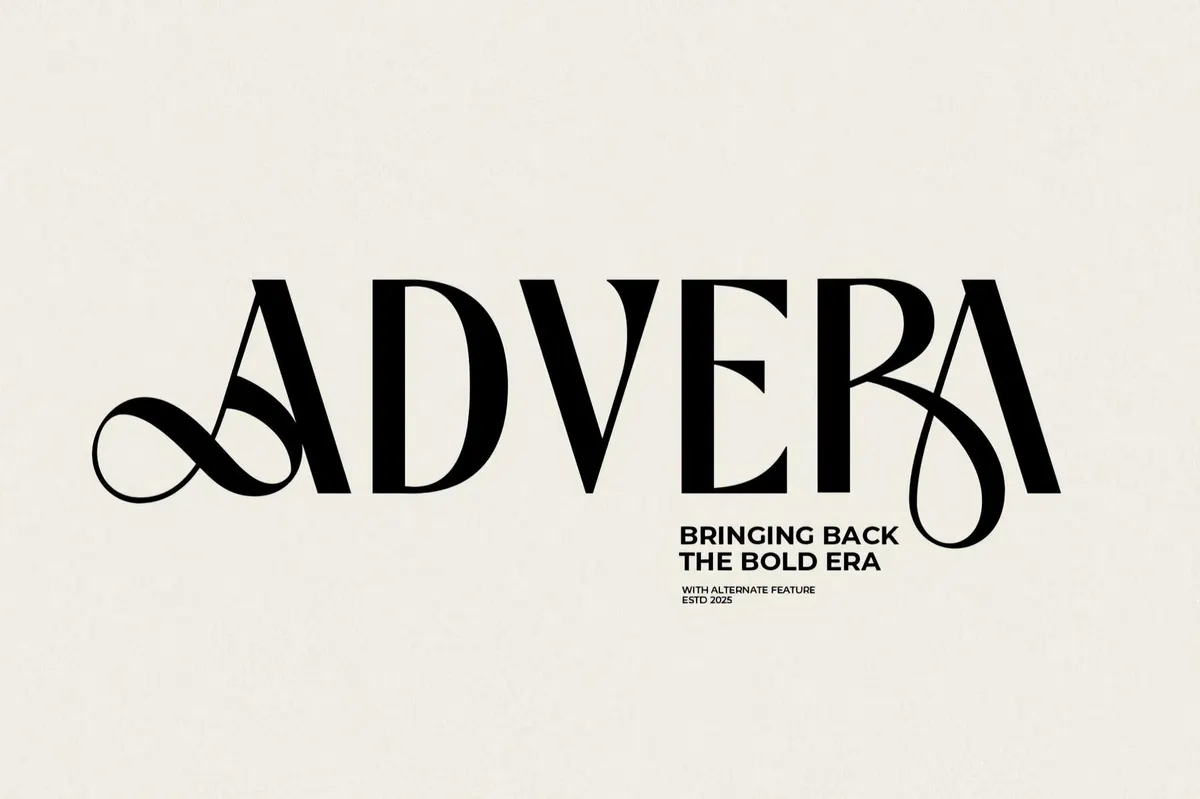 Advera — Bold Display Font
