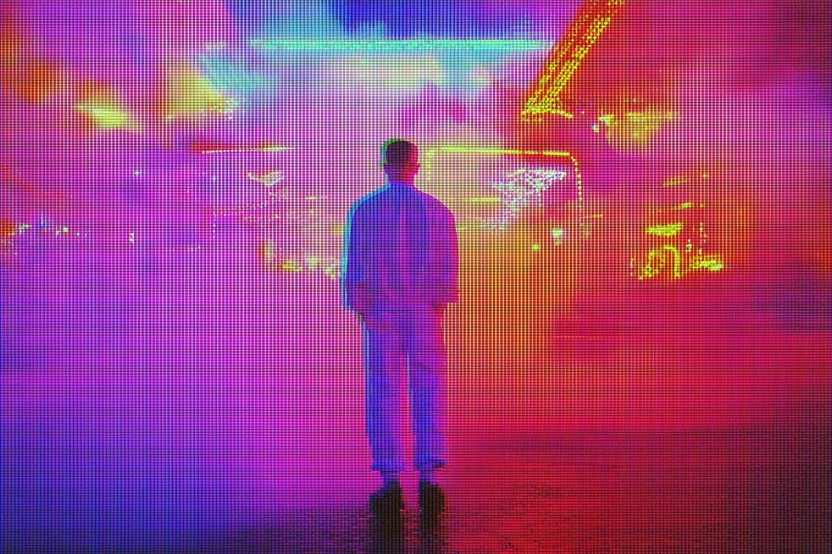 Retro CRT Monitor Photo Effect