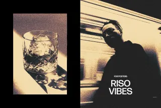 Riso Vibes Poster Photo Effect