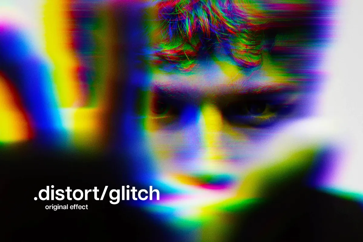 Noise Glitch Photo Effect