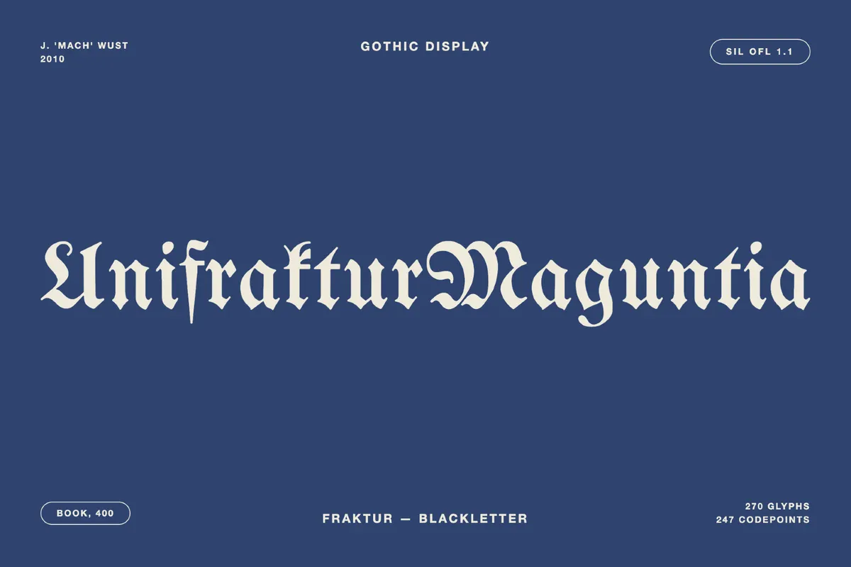 Unifraktur Maguntia - Free Gothic Font