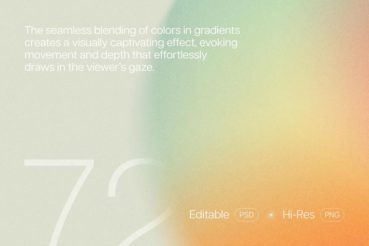 Gradient Texture Shapes Collection