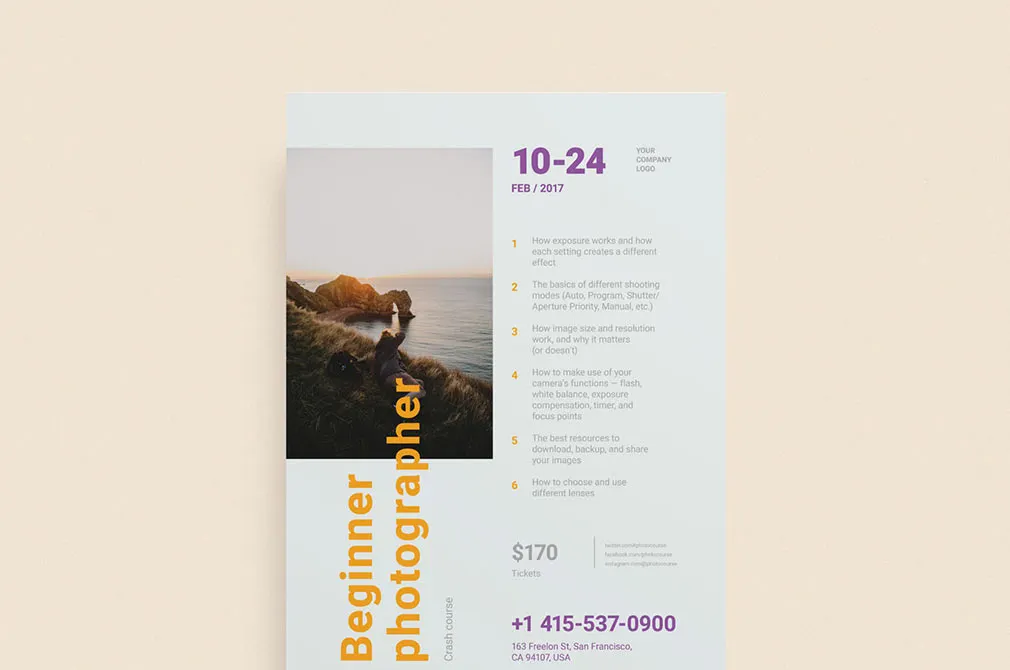 Beginner Photographer Poster