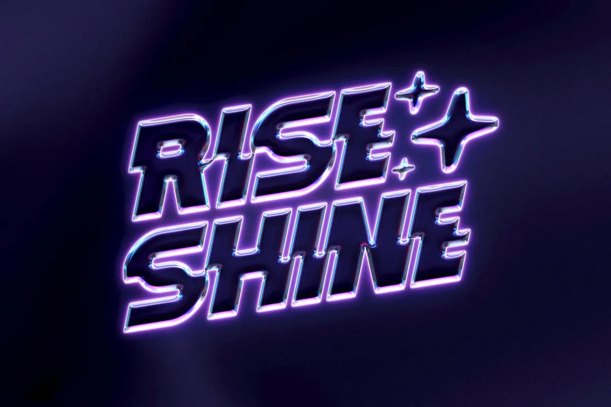 Shining Chrome Text & Logo Effect
