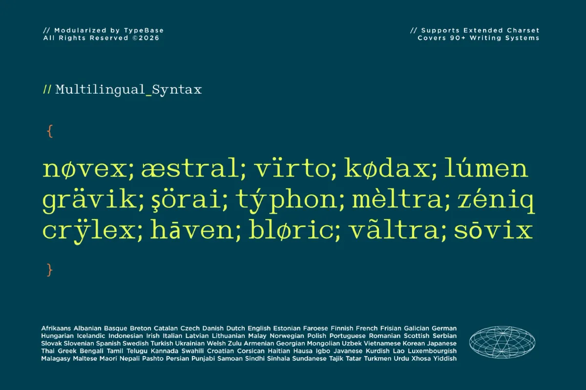 Nickota - Monospace Serif Font
