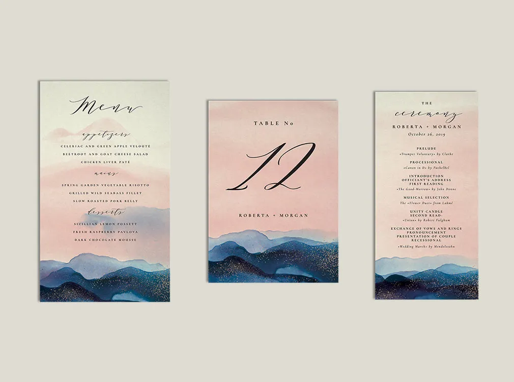 Stardust Invitation Templates Set