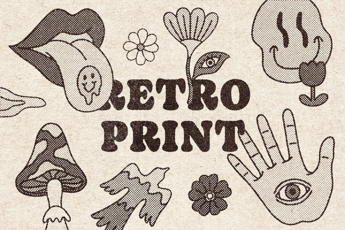 Retro Print Effect