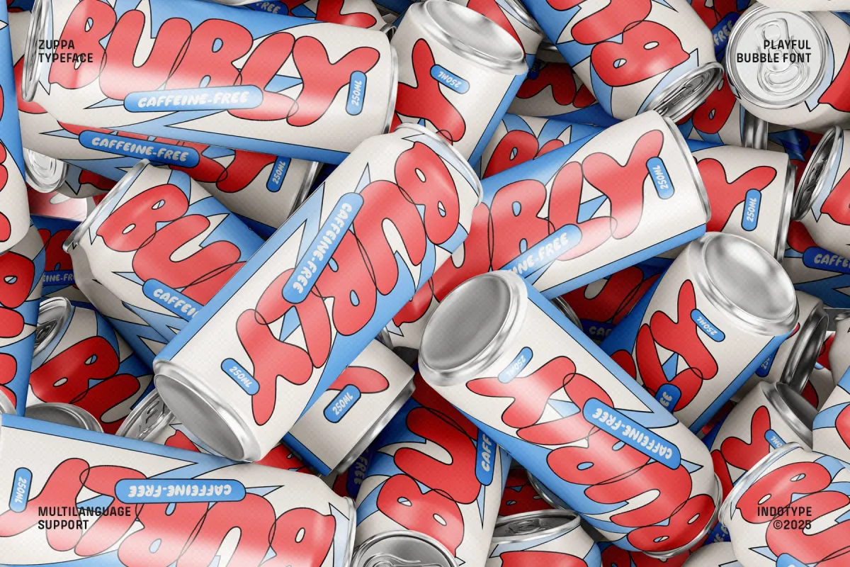 Zuppa - Playful Bubble Font
