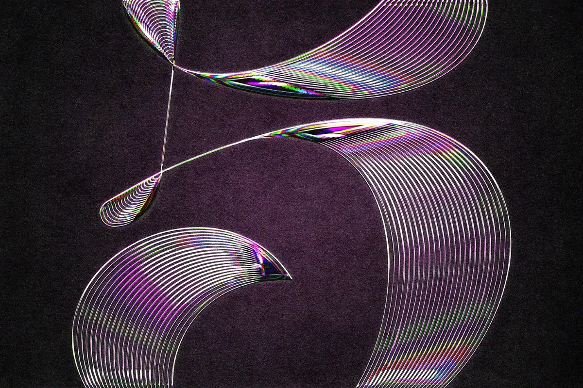 Pearl Shine Chrome Text Effect