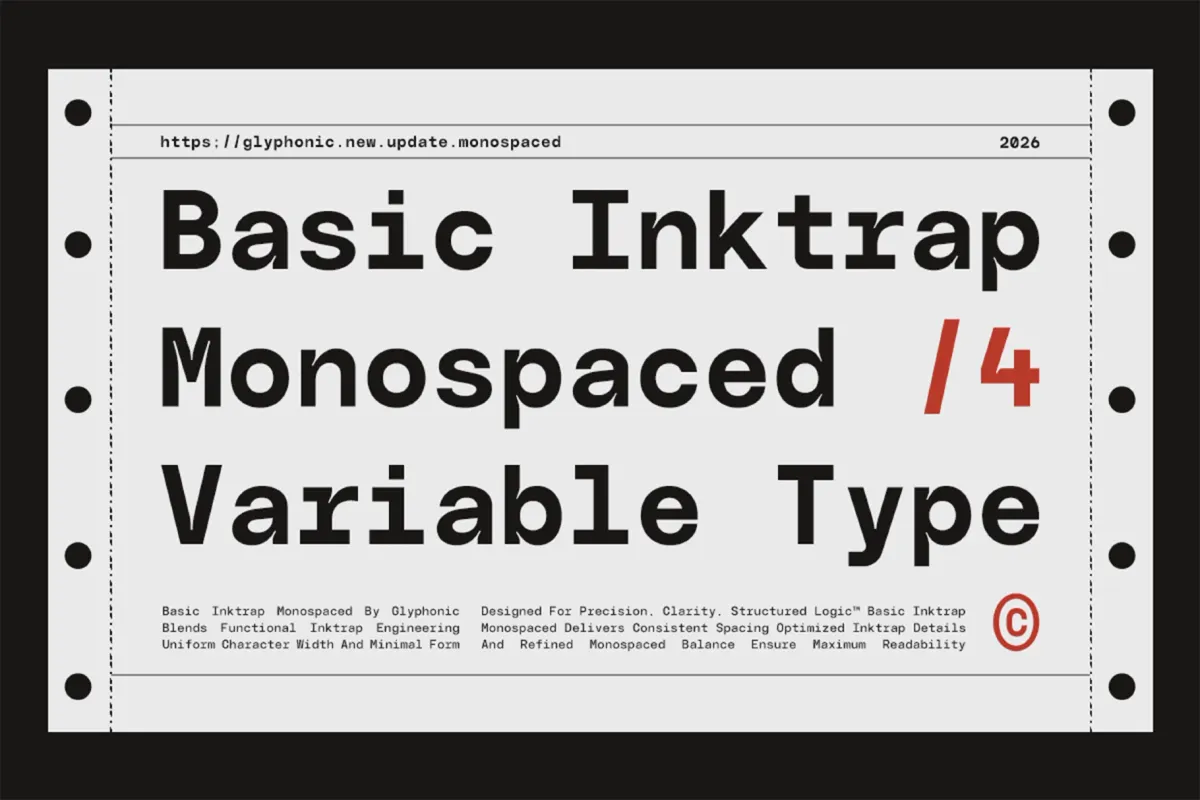 GC Basic Inktrap - Variable Monospace Font