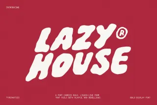 LazyHouse - Bold Display Font