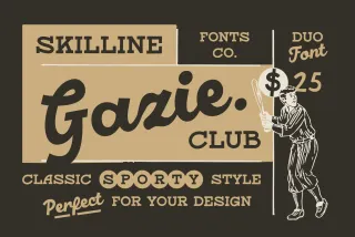 SFC Gazie - Retro Sports Font Duo