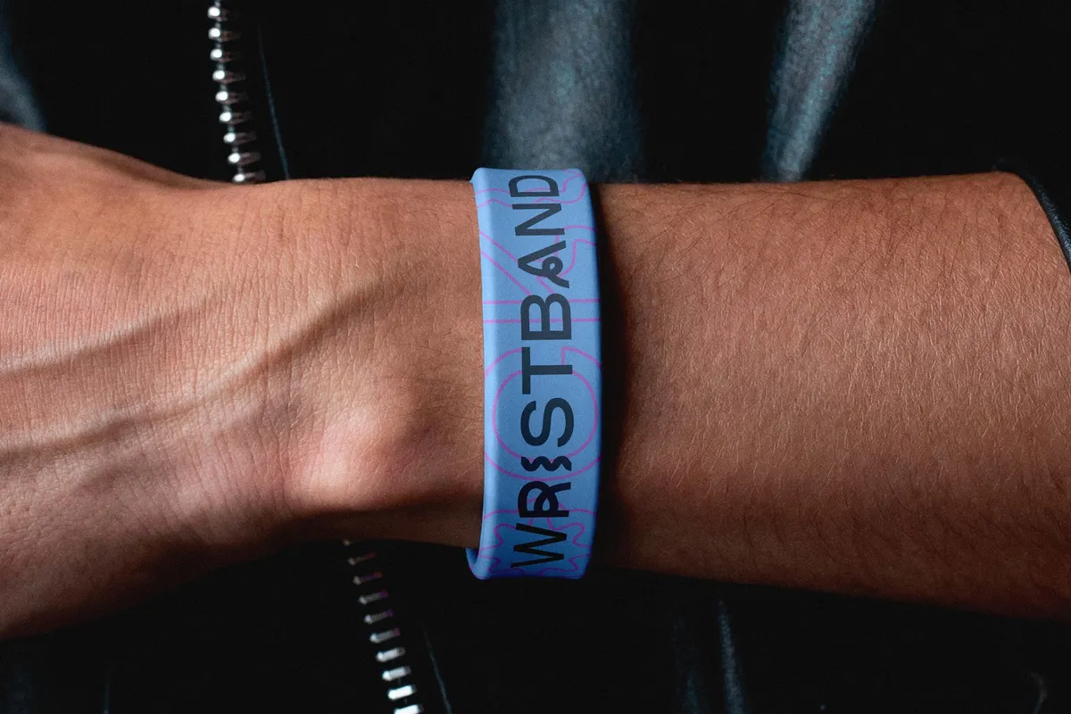 Rubber Wristband Mockup - Closeup