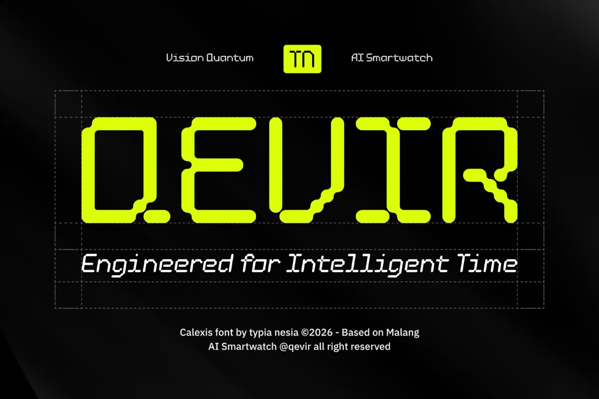 Calexis - Futuristic Techno Display Font