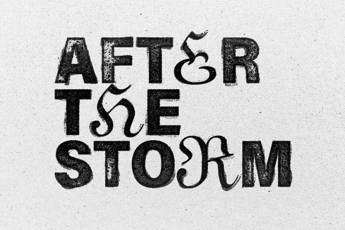 Ink Stamp Text Effect