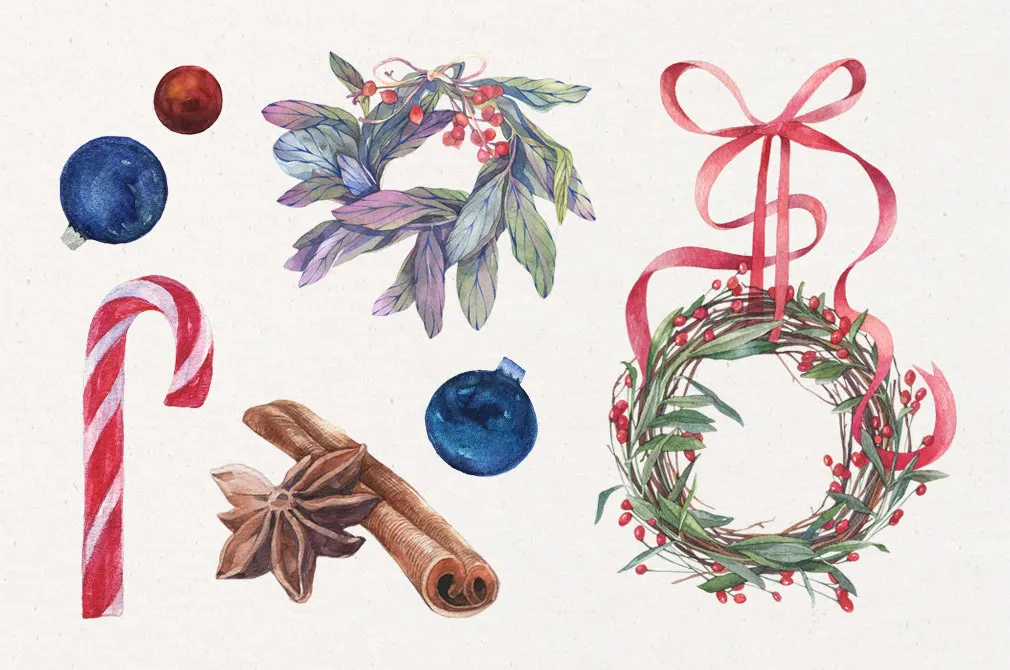 Licorice Christmas Watercolor Kit