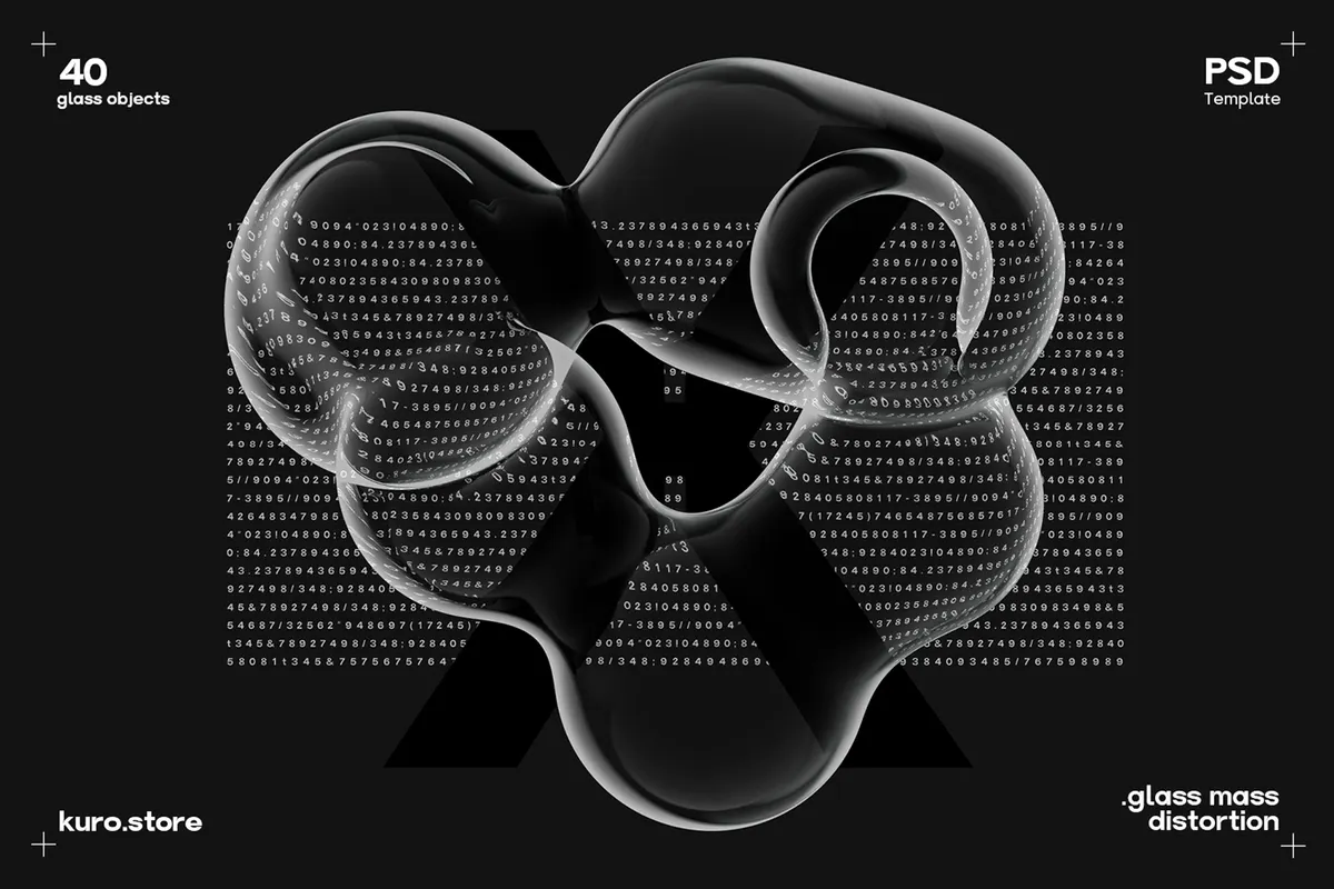 Glass Mass Distortion Shapes