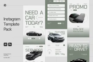 Car Rental Instagram Promotion - Adobe Template