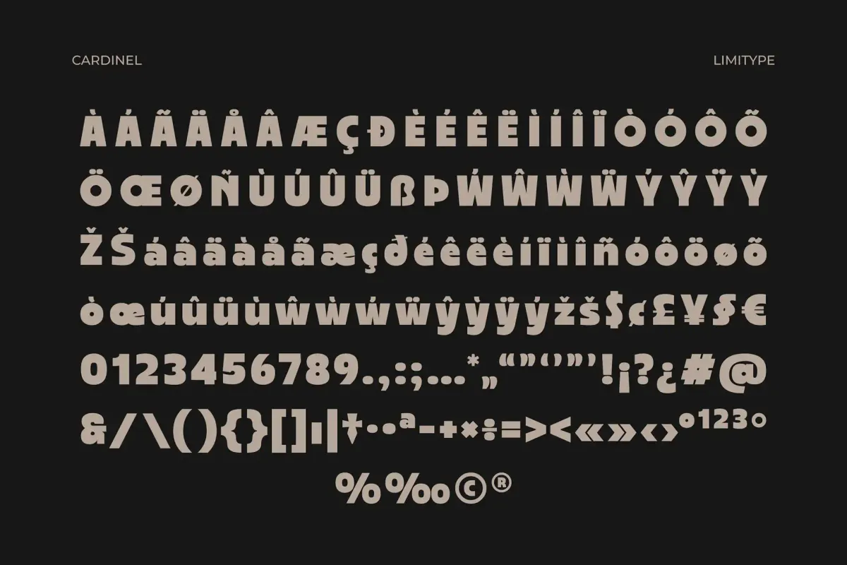 Cardinel - Bold Display Font